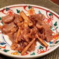 Yunok's cooksnap of when they made 簡単♡手早くゴボウと豚バラの蒟蒻炒め〜✨.