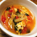 ちゃちゃまる26's cooksnap of when they made キムチとトマトと玉子のスープ.