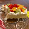 ミナまっきー's cooksnap of when they made 卵一個でロールケーキ☆クリスマス☆.
