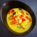 ひさかた's cooksnap of when they made カリフラワーと豆のミルクカレースープ.