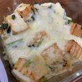 minoriloca's cooksnap of when they made 小松菜と厚揚げの味噌マヨチーズ焼き.