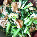 rinsoumama's cooksnap of when they made 小松菜と油揚げの卵とじ.