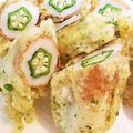 ゆるмαмα's cooksnap of when they made オクラ入ちくわの磯辺揚げ.