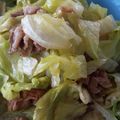 ぴあののりこ's cooksnap of when they made 疲れに効く♪牛肉とレタスのお酢炒め.