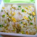 ユーカラ's cooksnap of when they made 残りご飯 de 炒めないチャーハン.