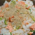 及川真愛弥's cooksnap of when they made 鮭の混ぜ寿司.