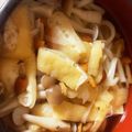 クゥー8's cooksnap of when they made 　ランチに　きのこ生姜うどん　.