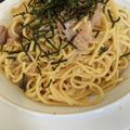 mk2s's cooksnap of when they made ☆簡単☆１人ランチにタラコパスタ.