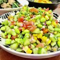 Superlittleboo's cooksnap of when they made 夏がギュッと詰まった 夏の彩りサラダ.