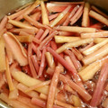 2michi's cooksnap of when they made 生のズイキ（芋がら・芋茎）のあく抜き.
