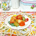 sakuraロゼット's cooksnap of when they made キムチと胡瓜とトマトの和え物.