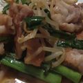 ヨシヨッシー's cooksnap of when they made もやしニラ豚炒め.