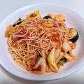 にっしー♪♪'s cooksnap of when they made トマト缶で簡単ランチ♩春キャベツのパスタ.