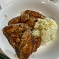まいもぐ2020's cooksnap of when they made 鶏手羽元のバルサミコソテー❤マッシュ添え.