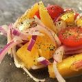 のりぞう22's cooksnap of when they made 赤玉ねぎ、オレンジとトマトのサラダ.