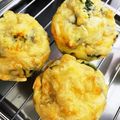 ﾓﾓ娘's cooksnap of when they made ノンオイル♪豆腐のもっちりお食事マフィン.