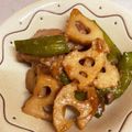 とりぽよ☆ママ's cooksnap of when they made 簡単:獅子唐と鶏肉のれんこん炒め♬.