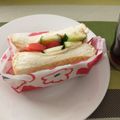 akoreana's cooksnap of when they made ロースハムと野菜たっぷり★もりもりサンド.