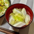なおミール's cooksnap of when they made はんぺんと長葱のお吸い物.