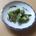 きらり流れ星's cooksnap of when they made オクラの塩昆布和え☆.