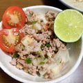 ぽめじろ's cooksnap of when they made 豚挽き肉の辛口ハーブ和え(ラープ・ムー).