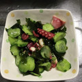 misono117's cooksnap of when they made 簡単☆タコとわかめときゅうりの酢の物.