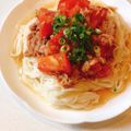 お砂糖▸◂'s cooksnap of when they made さっぱりトマトツナのそうめん！.