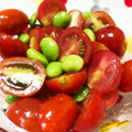 蝶々うさぎ's cooksnap of when they made ちぎりトマトと枝豆の中華サラダ.