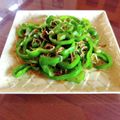 カフェドチワワ♡'s cooksnap of when they made 【農家のレシピ】ジャコピーマン.