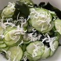 amileamila's cooksnap of when they made わかめときゅうりの酢の物★しらす入り★.