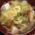 わたるんママ's cooksnap of when they made 豆腐なめこ卵のコンソメとろスープ.