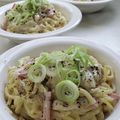 ｸﾏﾘｴ's cooksnap of when they made 焼そばで仕上げる！アサリのクリームパスタ.