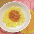 chanomaru's cooksnap of when they made ♡ヒマワリそぼろご飯♡.