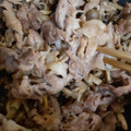 小５料理男子's cooksnap of when they made しめじと豚肉のごまマヨ炒め.