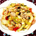 ふうはっちゃん's cooksnap of when they made 焼き肉のたれ簡単豚コマと残り野菜の炒め物.