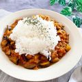 onaona's cooksnap of when they made フライパンひとつでパパっと挽肉なすカレー.