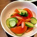 料理に目覚めた高校生's cooksnap of when they made トマトきゅうり酢のもの風サラダ♪大量消費.