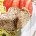 あひる☆じゅん's cooksnap of when they made レンジで☆豚こまのやわらかチャーシュー.