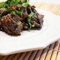 E吉☆'s cooksnap of when they made 甘辛おつまみ、砂肝の大葉にんにく炒め。.