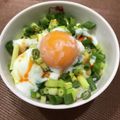 まり餅's cooksnap of when they made 夏の簡単朝ごはん☆おネギたっぷり温玉丼！.