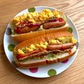 hanausa82's cooksnap of when they made キッズ★ホットドッグ＆チーズエッグドッグ.