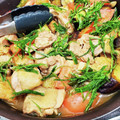 KndEmi's cooksnap of when they made 厚揚げで！揚げ出し豆腐風夏野菜の煮びたし.