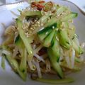 ろもるび's cooksnap of when they made きゅうりともやしのピリ辛ナムル.