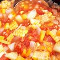 サプリ☆'s cooksnap of when they made 完熟トマトの救済！お子さまミネストローネ.