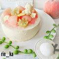 りえ菓's cooksnap of when they made 桃とほうじ茶のムースケーキ.