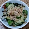 ポニーリボン's cooksnap of when they made 簡単！オクラとキュウリとわかめのサラダ♪.
