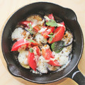 gingamom's cooksnap of when they made トマトと茄子のマヨチーズ炒め.