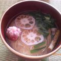 パンダさんでーす。's cooksnap of when they made お正月✿ダイエット雑煮＝れんこん餅✿.