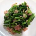 ナッツリ's cooksnap of when they made 小松菜とベーコンのにんにく醤油炒め.