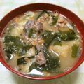 papepo☆'s cooksnap of when they made ダイエットお味噌汁♪さば缶納豆汁.